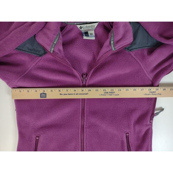Columbia Vertex Core Interchange Fleece Womens Zip Jacket Purple Gray Sz S - Picture 8 of 10